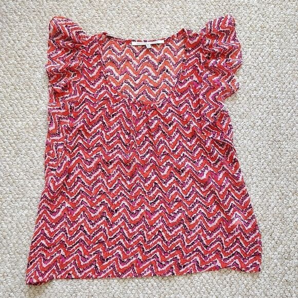 Collective Concepts chevron print blouse S - Picture 6 of 7